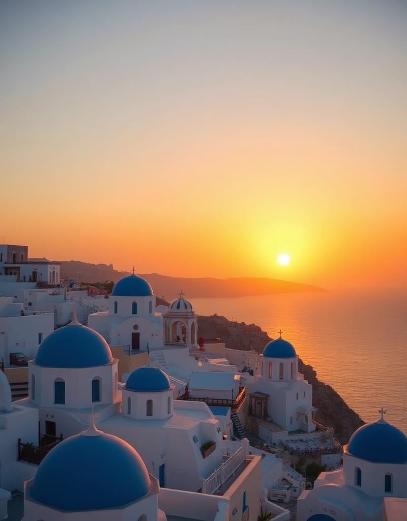 Sunset in Santorini